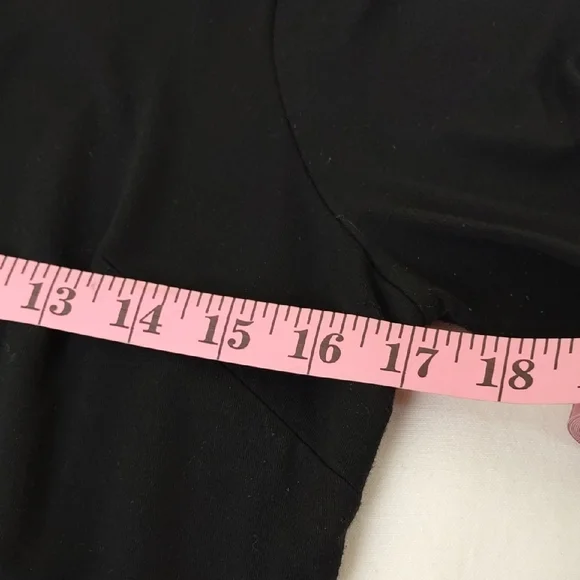 Ann Taylor Petite Black Drop Waist Pleated Dress 3/4 Sleeve 10P - Picture 8 of 12